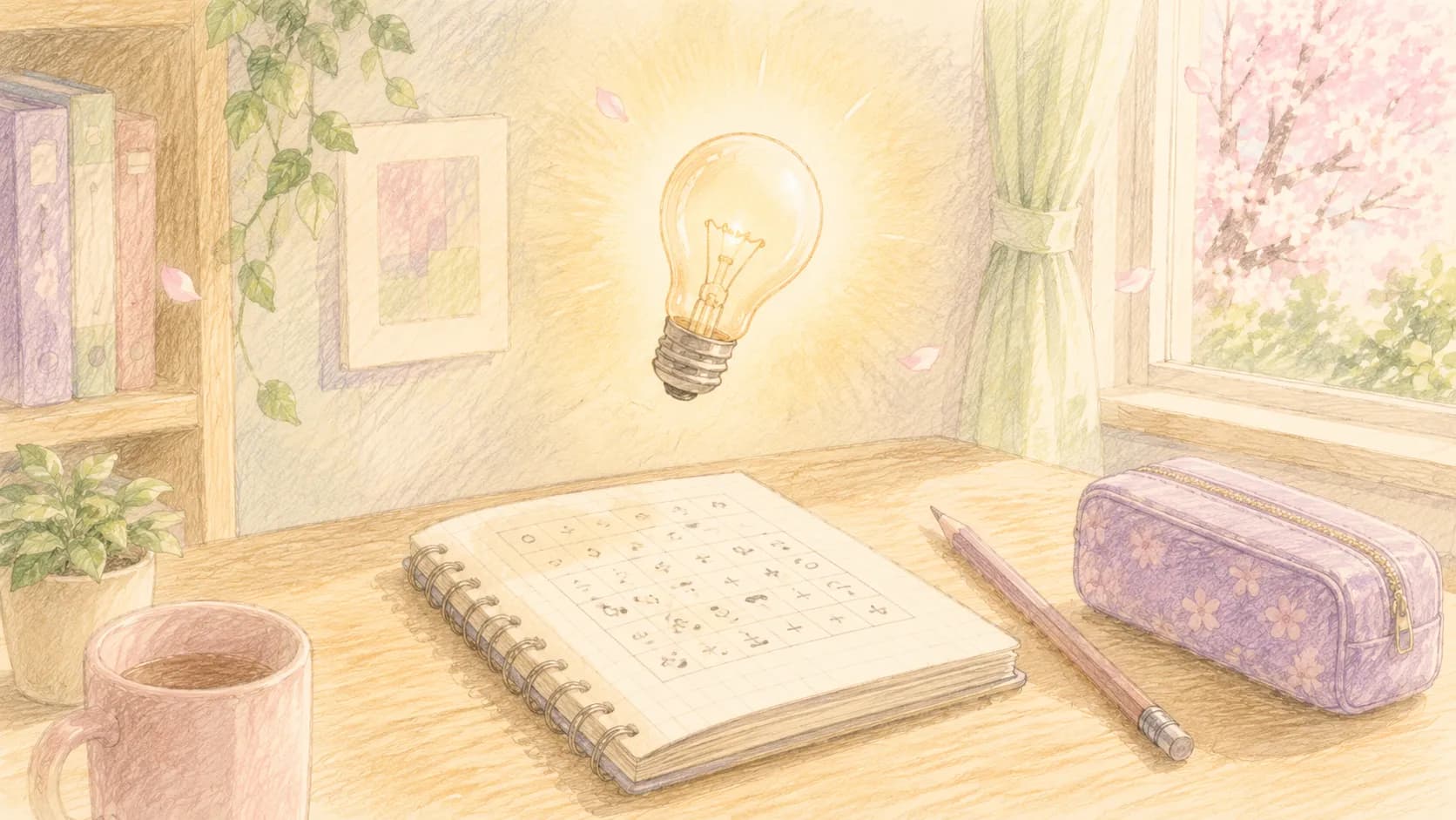 計算負荷が下がって思考に余白が生まれる比喩イラスト