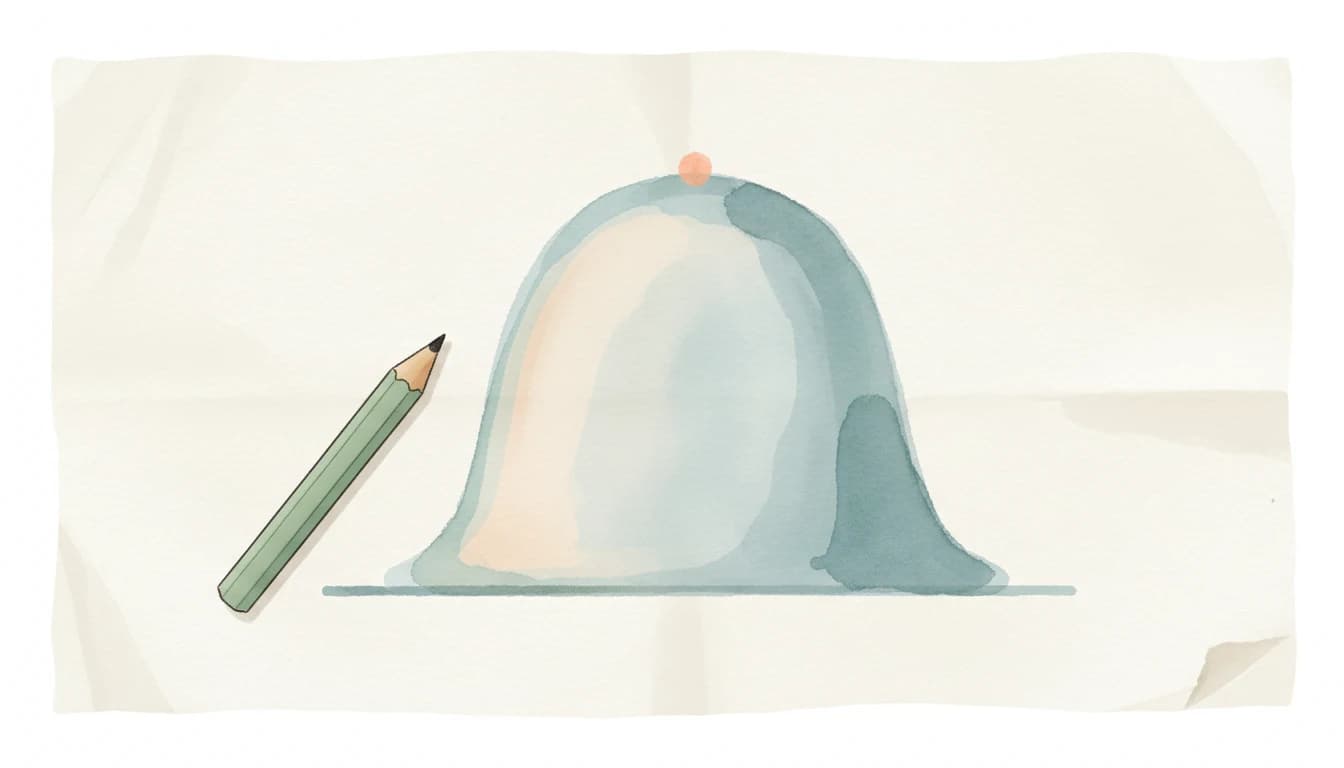 入試の平均点の分布を表すイラスト
