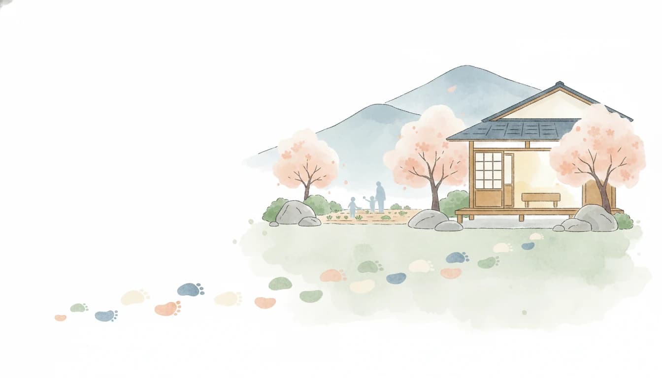 毎日の小さな積み重ねを表すイラスト