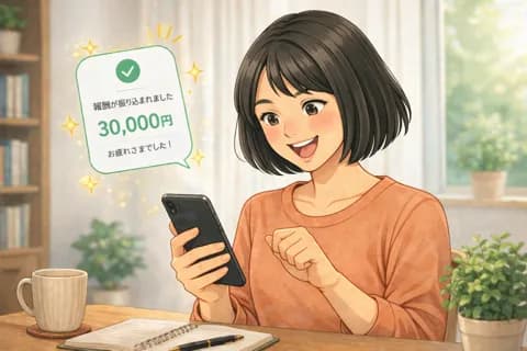 報酬を受け取る